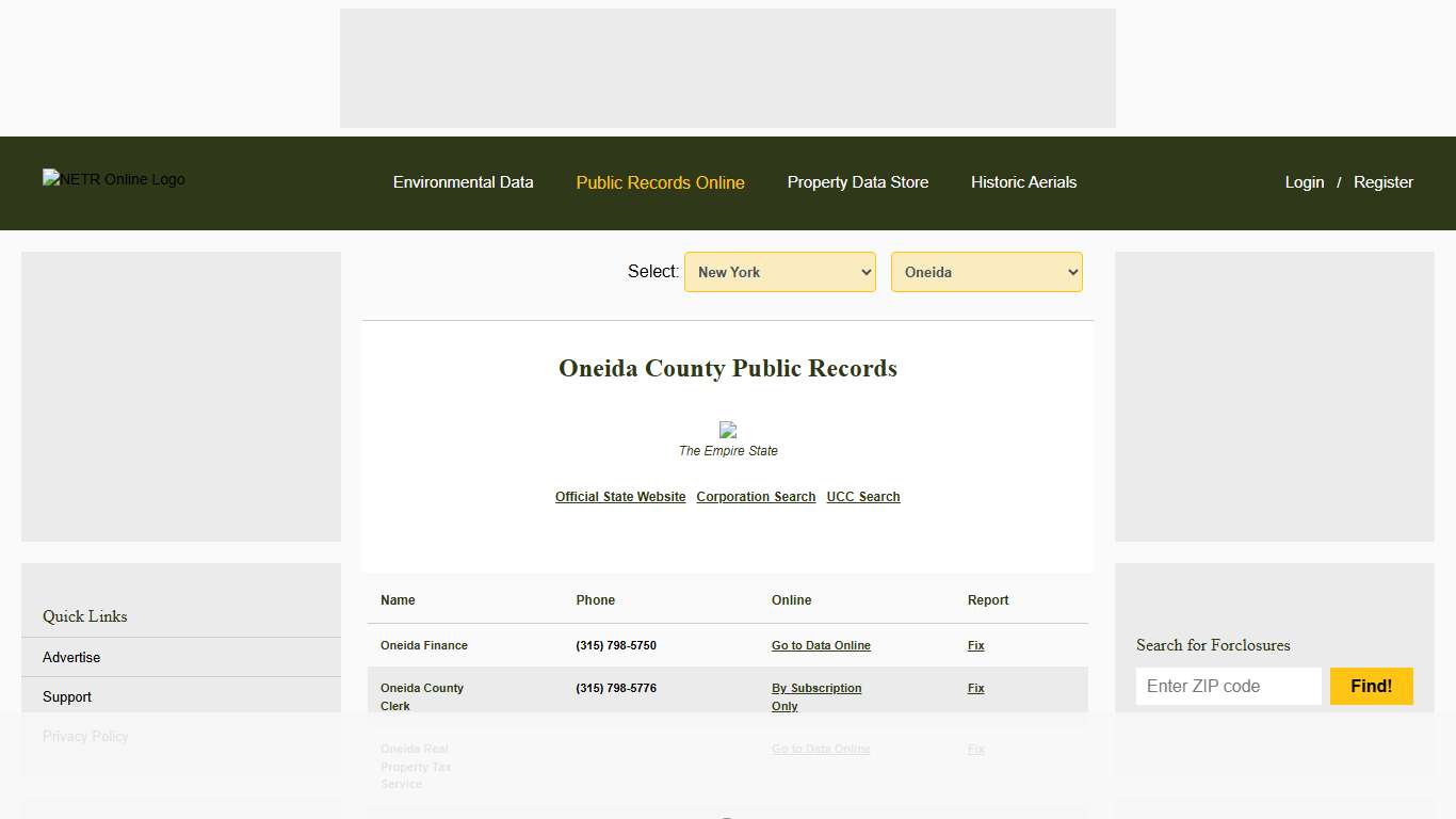 NETR Online • Oneida • Oneida Public Records, Search Oneida Records, Oneida Property Tax, New York Property Search, New York Assessor